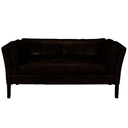 Halo Groucho Small Aniline Leather Sofa Old Saddle Cocoa